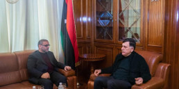 التهديدات باستهداف الطيران المدني محور لقاء رئيس المجلس الأعلى للدولة برئيس المجلس الرئاسي